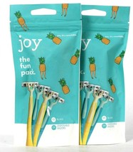 2 Packs Joy The Fun Pack 3 Blades 4 Count Non Slip Grip Razors - £20.92 GBP