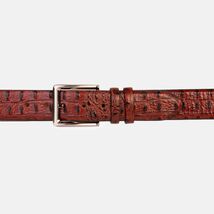 The Savamala Burgundy Leather Belt image 2