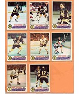1977 OPC Boston Bruins Team Lot 8 Diff Wayne Cashman Rick Middleton Jean... - £3.97 GBP