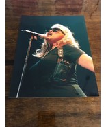 Vintage Angry Blondie Deborah Harry 8x10 Glossy Photo Singing With Attitude - £6.05 GBP