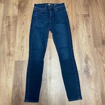 7 For All Mankind High Waist Ankle Gwenevere Skinny Dark Wash Jeans Size... - $35.64