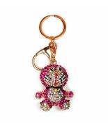 PINK DORAEMON RHINESTONE KEY RING Key Chain Sparkling Crystal Cartoon Ma... - €7,73 EUR
