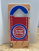 NBA Detroit Pistons Vintage Door Knob Hanger Do Not Disturb Basketball JD Hotel - £9.34 GBP