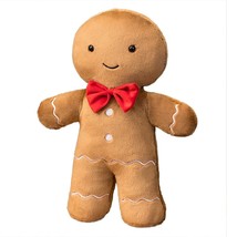 Christmas Ginger Bread Plush Toys Stuffed Chocolate Cookie House Shape Decor Cus - £17.90 GBP