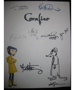 Coraline Signed Film Movie Screenplay Script X8 Dakota Fanning Teri Hatc... - £15.73 GBP
