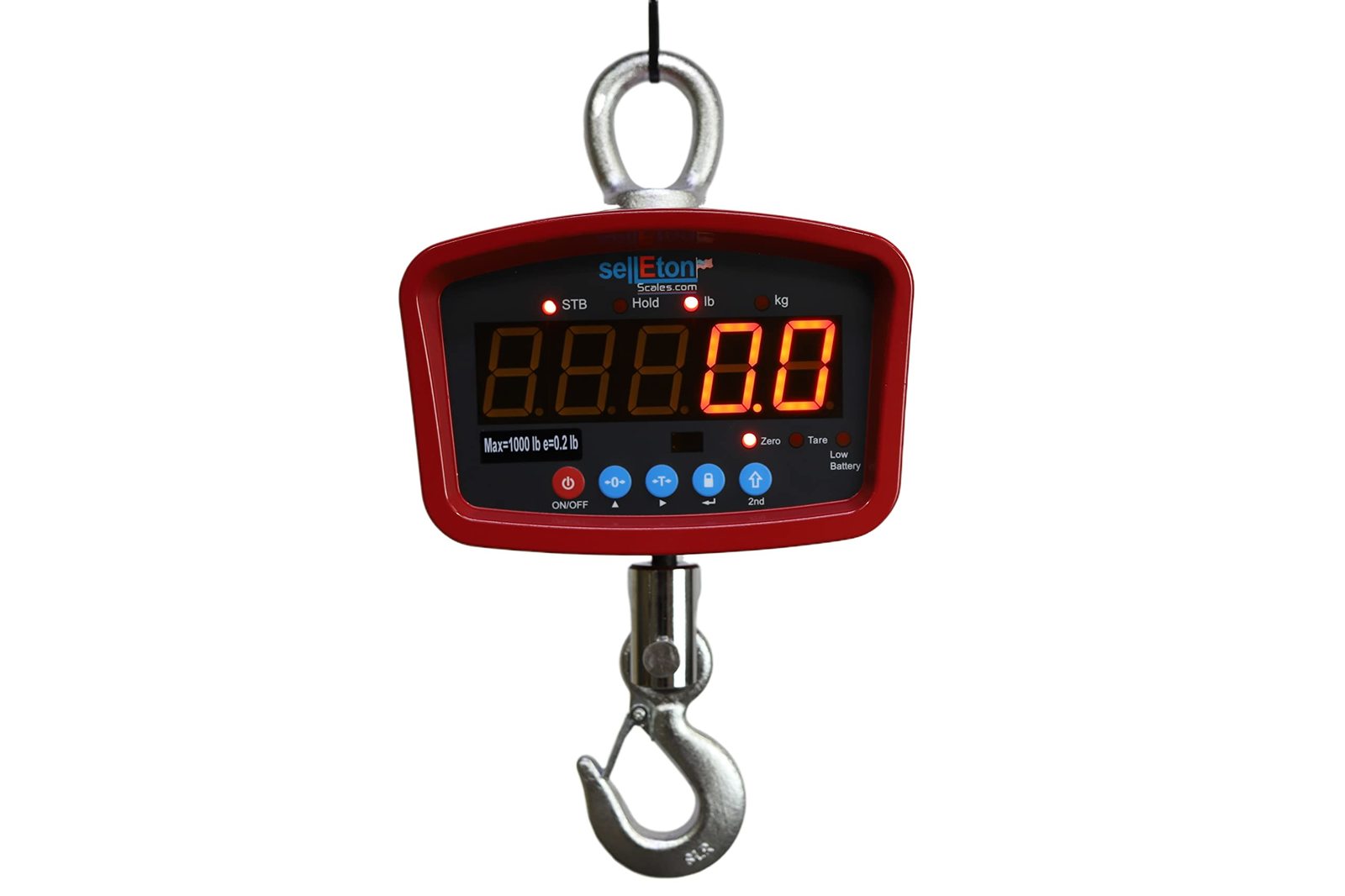 SellEton SL-924 LED Medium General Purpose Crane Scale | 1,000 Lbs X 0.2 Lb - $195.02