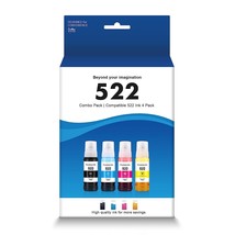 522 High Capacity Compatible Refill Ink Bottle Replacement For Epson 522 Ink Ref - £32.76 GBP
