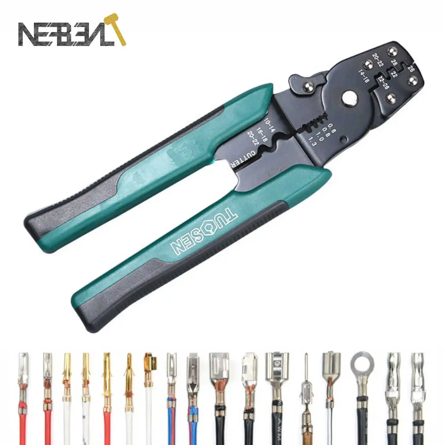 EUROP STYLE Cping Tool Cping Plier Wire Stripper Cutter Cper WireTool 10-26AWG Q - £173.98 GBP