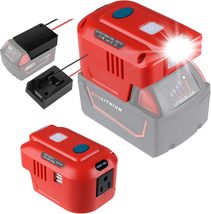 150W Powered Inverter Generator for Milwaukee 18V M18 Battery with Power... - $33.99