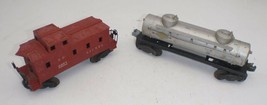 Lot Of 2 Lionel Train Car - 6465 Tank &amp; 6257 Caboose - £8.63 GBP