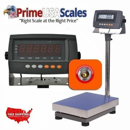 Industrial Portable Bench Scale 300 lb x .02 lb Plate size 12&quot;x16&quot; Recha... - $245.00