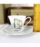 Zeh Scherzer Handgemalt Bavaria Antique Hand Painted Demitasse Cup Sauce... - $27.05 CAD