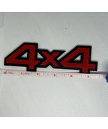 Chrome Metal Red 4WD 4x4 Car Rear Trunk Tailgate Emblem Badge Decals Sti... - $9.90