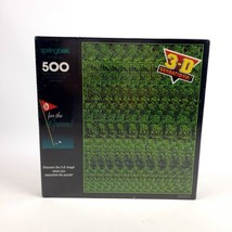 Go For The Green Golf Puzzle Springbok By Hallmark 500 Pcs 3-D Sensations! 1994  - $28.70
