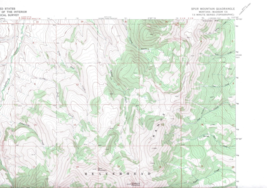 Spur Mountain, Montana 1968 Vintage USGS Topo Map 7.5 Quadrangle Topogra... - $23.99