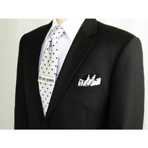 Men Renoir Suit Separate Super 140s Soft Wool Two Button Classic Fit 508-1 Black image 9