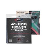 4 packs of 100 (400) 7 ⅜&quot; x 7 ⅝&quot; Polypropylene 45 RPM Record Sleeves - $41.94 CAD