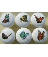 Cabinet Knobs Butterflies Butterfly #3 @Pretty@ (6) Insect - £24.92 GBP