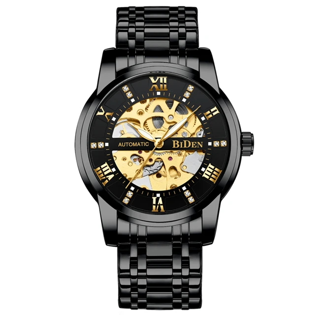  Skeleton Watch New Sport Mechanical Watch Fashion Mens WatchesMontre Homme Cloc - £55.49 GBP