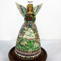Jim Shore &quot;New Beginnings&quot; Heartwood Creek Angel Figurine Enesco Floral Village - £47.37 GBP
