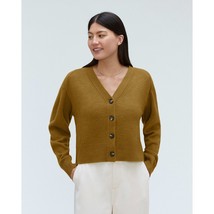 Everlane The Cashmere Cardigan Button Front V Neck Tapenade Brown L - £69.29 GBP