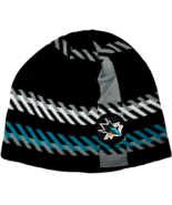 San Jose Sharks NHL Knit Beanie Hat Old Time Hockey Rugby Stripe Collect... - $14.99