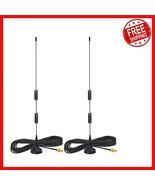 Lightweight 2-Pack 8dBi Dual Band Ham Radio Antennas with SMA Female Con... - $520.89 MXN