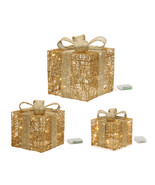 LED Wrapped Presents Display (Set of 3) - $139.82 CAD
