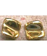Earrings # 187 Pierced Gold Tone - £2.36 GBP