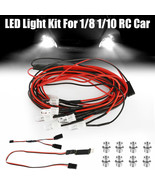 4 LED Light Kit 2 White 2 Red for 1/10 1/8 Traxxas HSP Tamiya RC4WD Axia... - £14.90 GBP