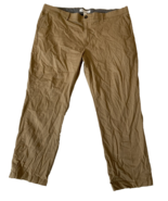 Amazon Essentials Brown Classic Twill Flat Front Pants Size 42W x 30L - $19.53 CAD