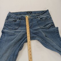 LEI Ashley Low Rise Junior Bootcut Jeans Blue Cotton Blend Denim Size 15 (34×33) image 12