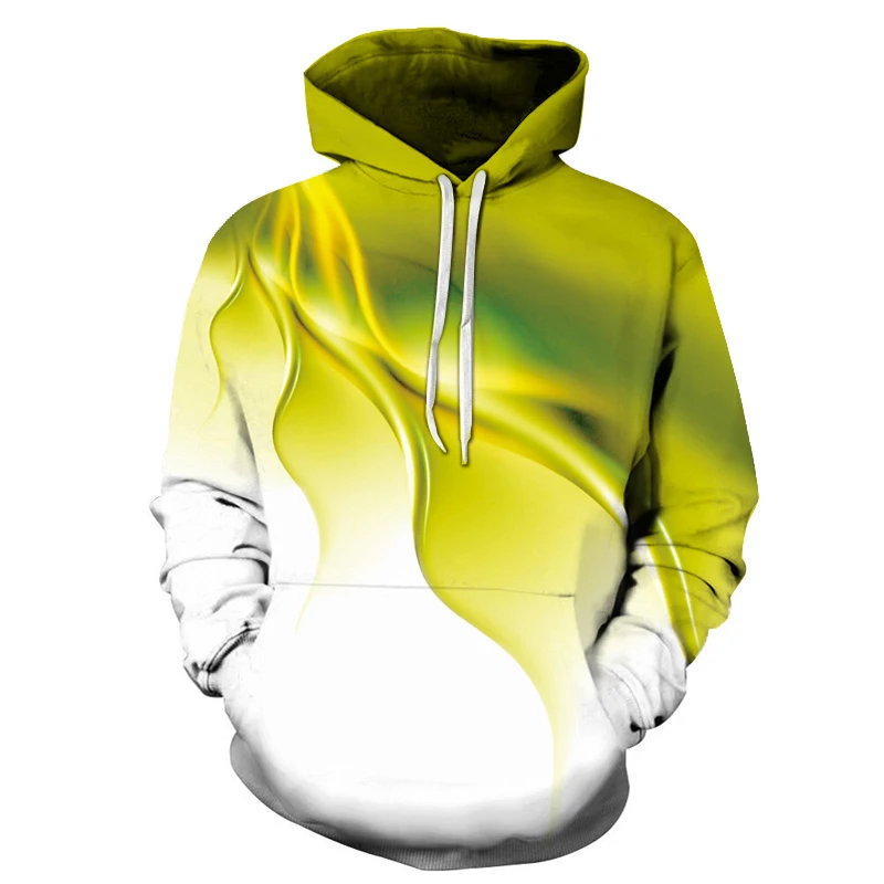  New Men  3D Lightning Print Hooded Jacket Men Oversize Hoodie Fleece Versatile  - £105.15 GBP