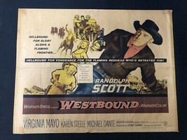 Westbound Original Half Sheet Poster Virginia Mayo Randolph Scott Western - $48.50