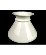 White Milk Glass Lamp Globe, Smooth Surface, Flared Rim, 6.75&quot; Fitter, G... - $19.55