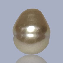 Oval Drop 14.5 x 17.5mm 26.4 Carats Deep Gold Philippines South Sea Loose Pearl - $462.83