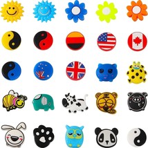 25 Pieces Tennis Racket Vibration Dampeners Silicone Tennis Dampeners Cartoon Vi - £18.21 GBP