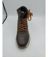 Alfani Men&#39;s Reggie Leather Alpine Boots Tan - €51,23 EUR