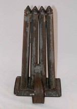 Antique Primitive Hand Made Eight 10&quot; Tube Candles Tin Mold With Loop Ha... - $97.77