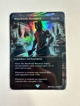 The Meathook Massacre - Foil Custom sticker on MTG bulk card. - £3.94 GBP