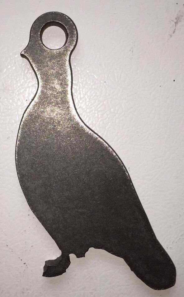 Bird Silhouette Steel Target Gong 7&quot; X 4&quot; Rimfire .22 9MM - $7.95