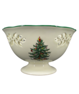 Spode Christmas Tree - 7&quot; Pierced Footed Pedestal Bowl Compote - £19.59 GBP