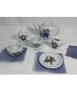 Miniature Tea Set Schylling Madeline Porcelain 8 Pc Doll House - $21.61 CAD