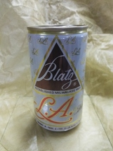 Blatz L.A. Beer Can 12 fl. oz. by G. Heileman Brewing Co. Bottom Opened - £1.18 GBP