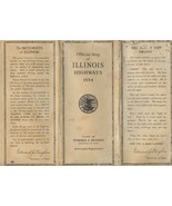 Official Map of Illinois Highways 1934 Issued by Automobile Department  - £10.98 GBP