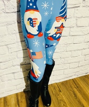 NEW Women Exclusive Patriotic 4th of July USA Leggings OS/TC/TC2 Soft as... - £18.96 GBP