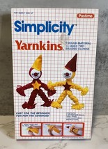Vintage Simplicity Yarnkins Clown Dolls Kit 1986 Pastime Industries Made... - $13.78