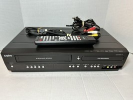 Sanyo FWZV475F HDMI DVD Recorder VCR Combo W/ Remote &amp; Cables Bundle Tes... - $149.99