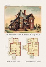 A Residence in Kansas City, Missouri - Art Print - £17.25 GBP+