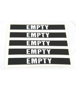 Adhesive Decal Labels 5 per Sheet “EMPTY”    #6582 - £4.66 GBP